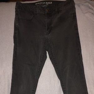 Black American Eagle super super stretch jegging